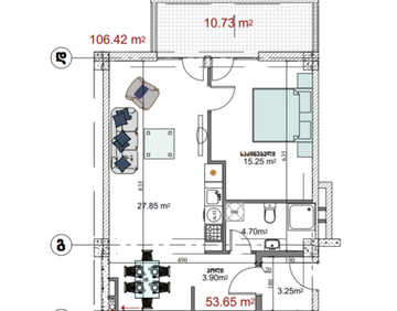 For sale 2 room flat