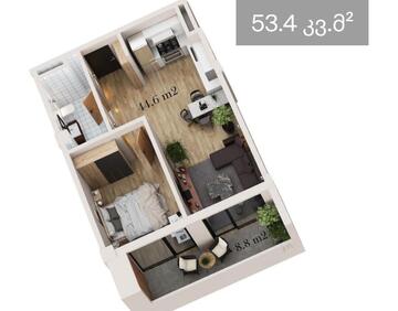 For sale 2 room flat