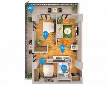 Продается 3 Комнатная квартира