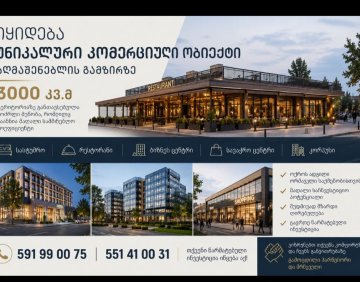 იყიდება 3000 მ² კომერციული ფართი