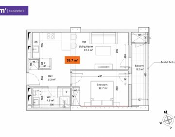 For sale 2 room flat