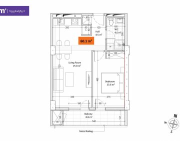 For sale 2 room flat